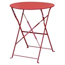 Table de terrasse en acier Bolero rouge